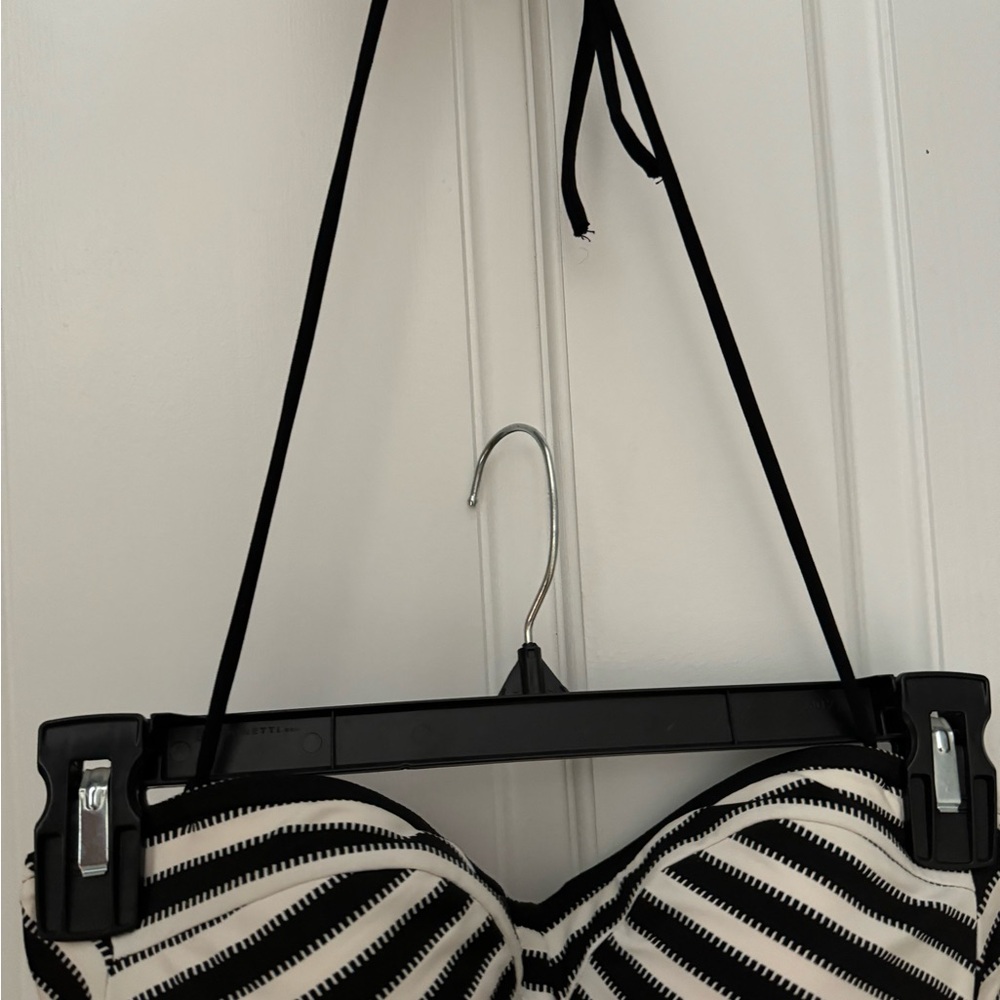 Robin Piccone Striped One-Piece Bathing Suit - Size 8